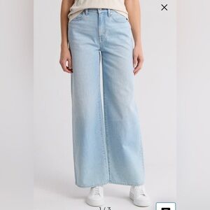 Madewell superwide leg jeans in light blue Alesio wash size 27 NWT